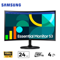 MONITOR SAMSUNG S3 100HZ 4ms LS24D360GALXPE 24"PULG FHD VA CURVO